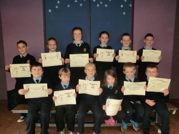 Certificate Winners 17th October 2014