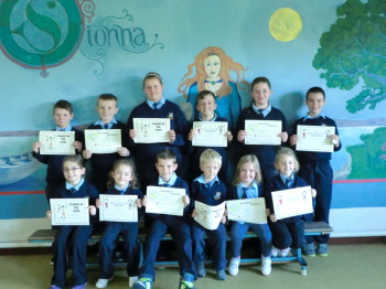 Certificate Winners 10th October 2014.