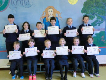 Certificate Winners 14th November 2014.