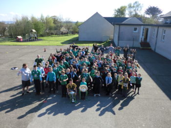 Our thanks to Euan Gee of Munster Rugby for bringing the Six Nations & Triple Crown Trophies to St. Fergus' today.